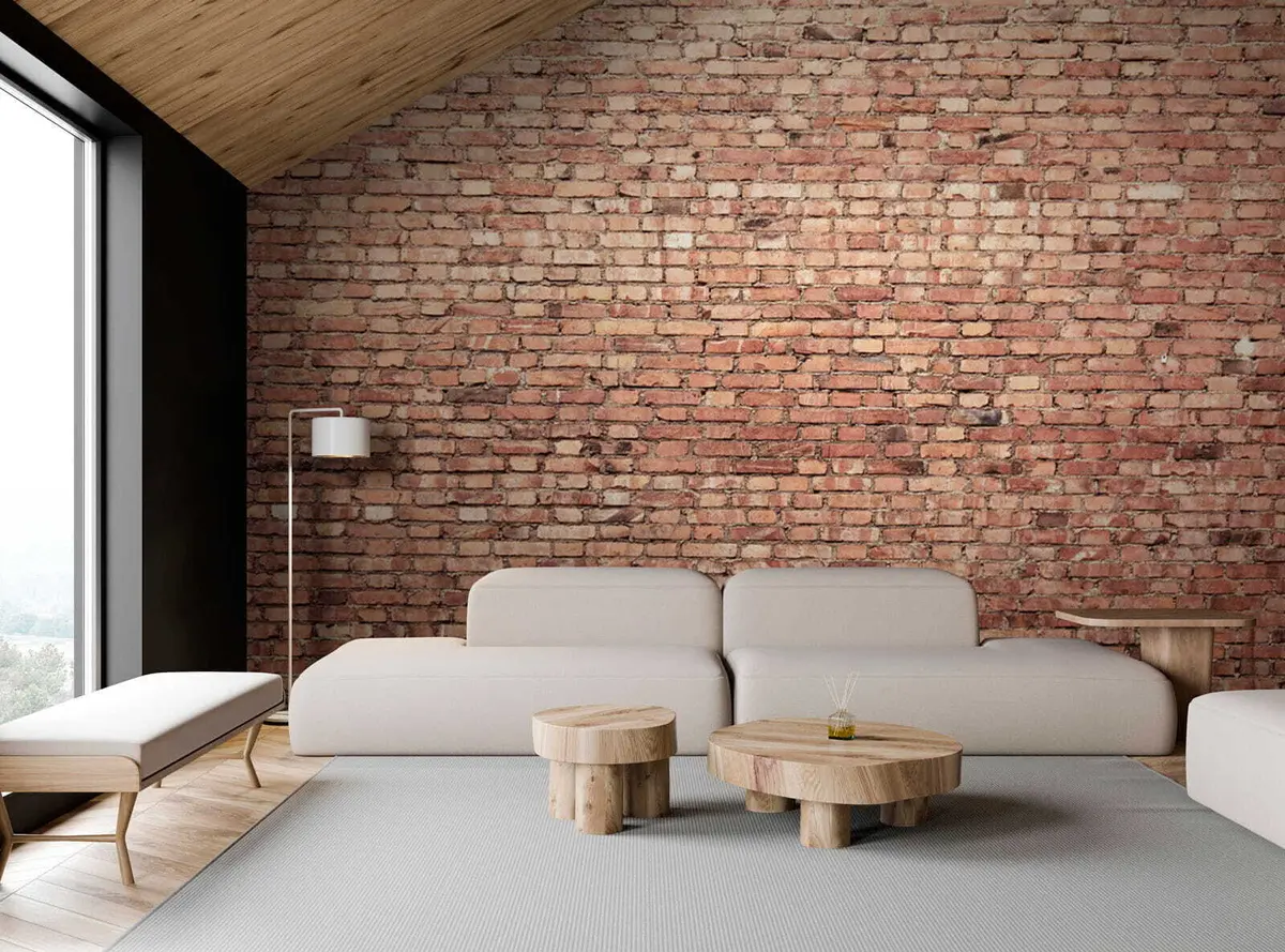 Murales de pared Papel pintado de ladrillo marrón u53032 murales de pared Papel pintado de ladrillo marrón u53032