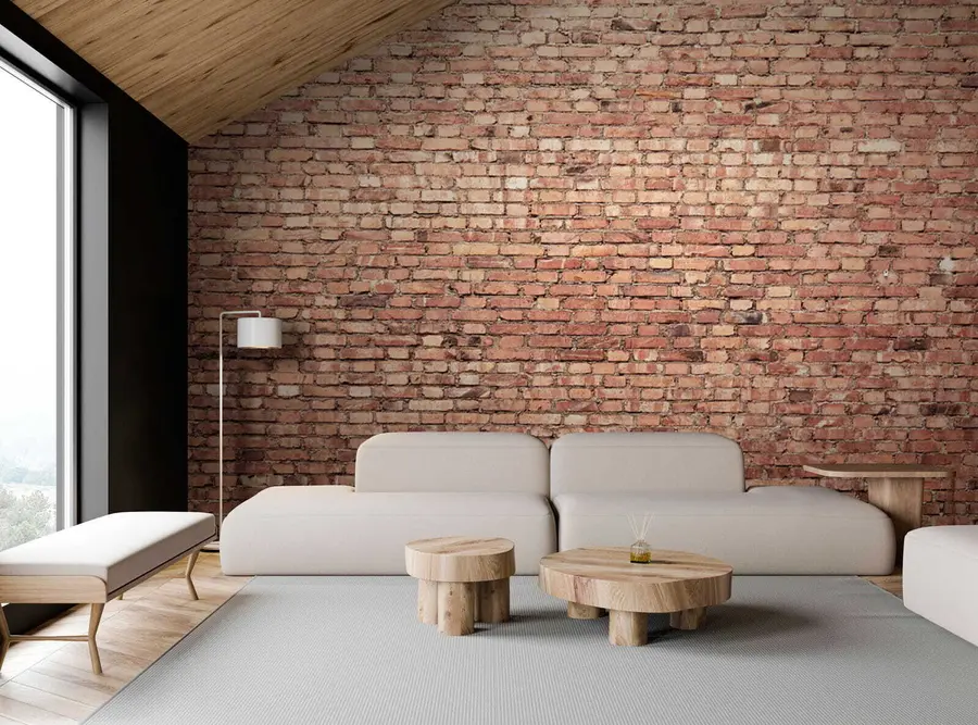 Murales de pared Papel pintado de ladrillo marrón u53032 murales de pared Papel pintado de ladrillo marrón u53032