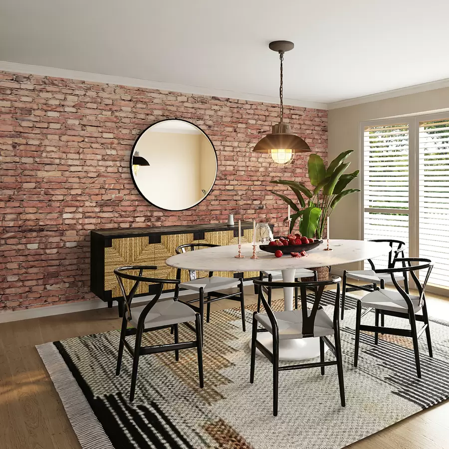 Murales de pared Papel pintado de ladrillo marrón u53032 murales de pared Papel pintado de ladrillo marrón u53032