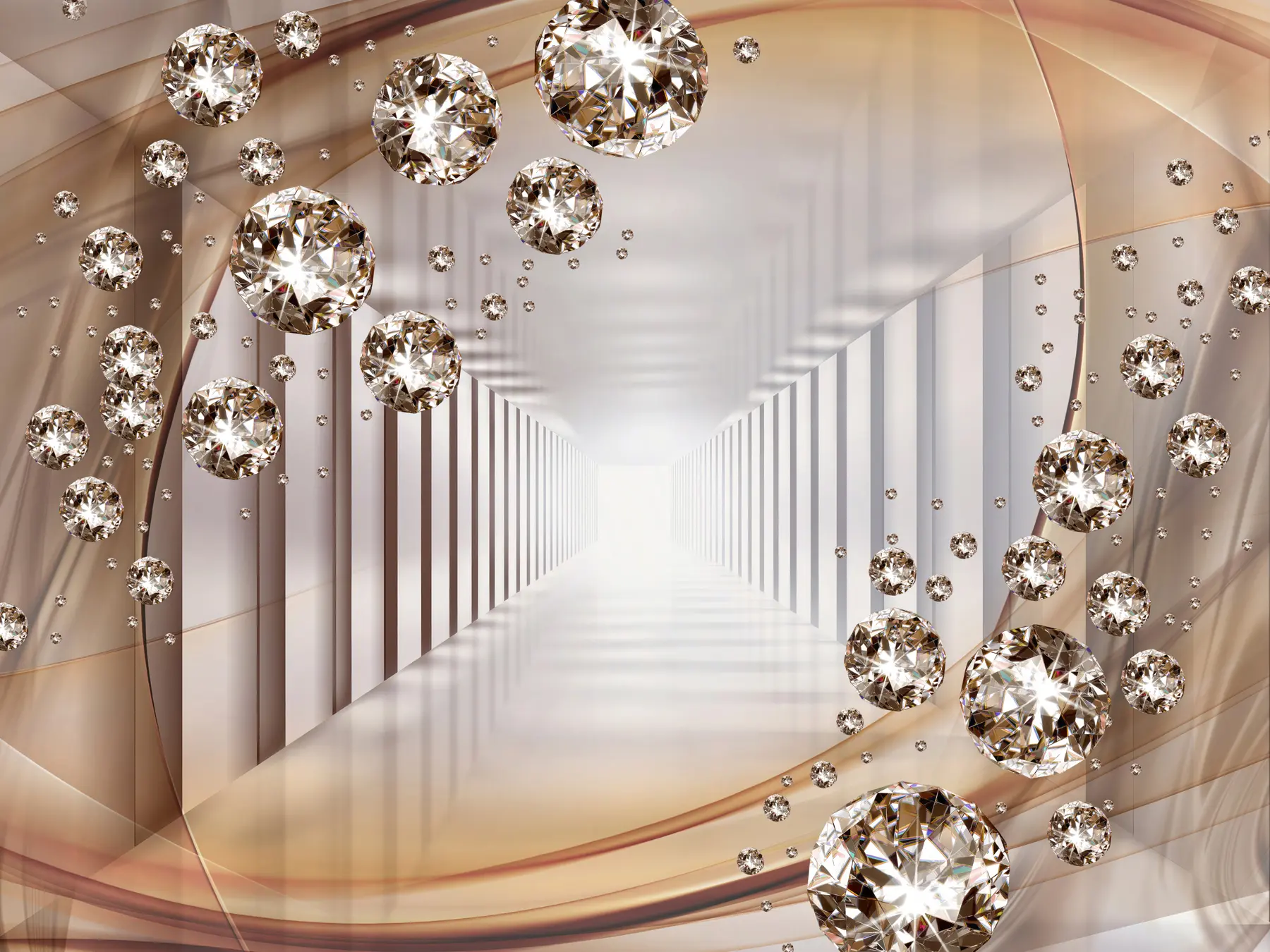 murales de pared Túnel con pedrería u79958