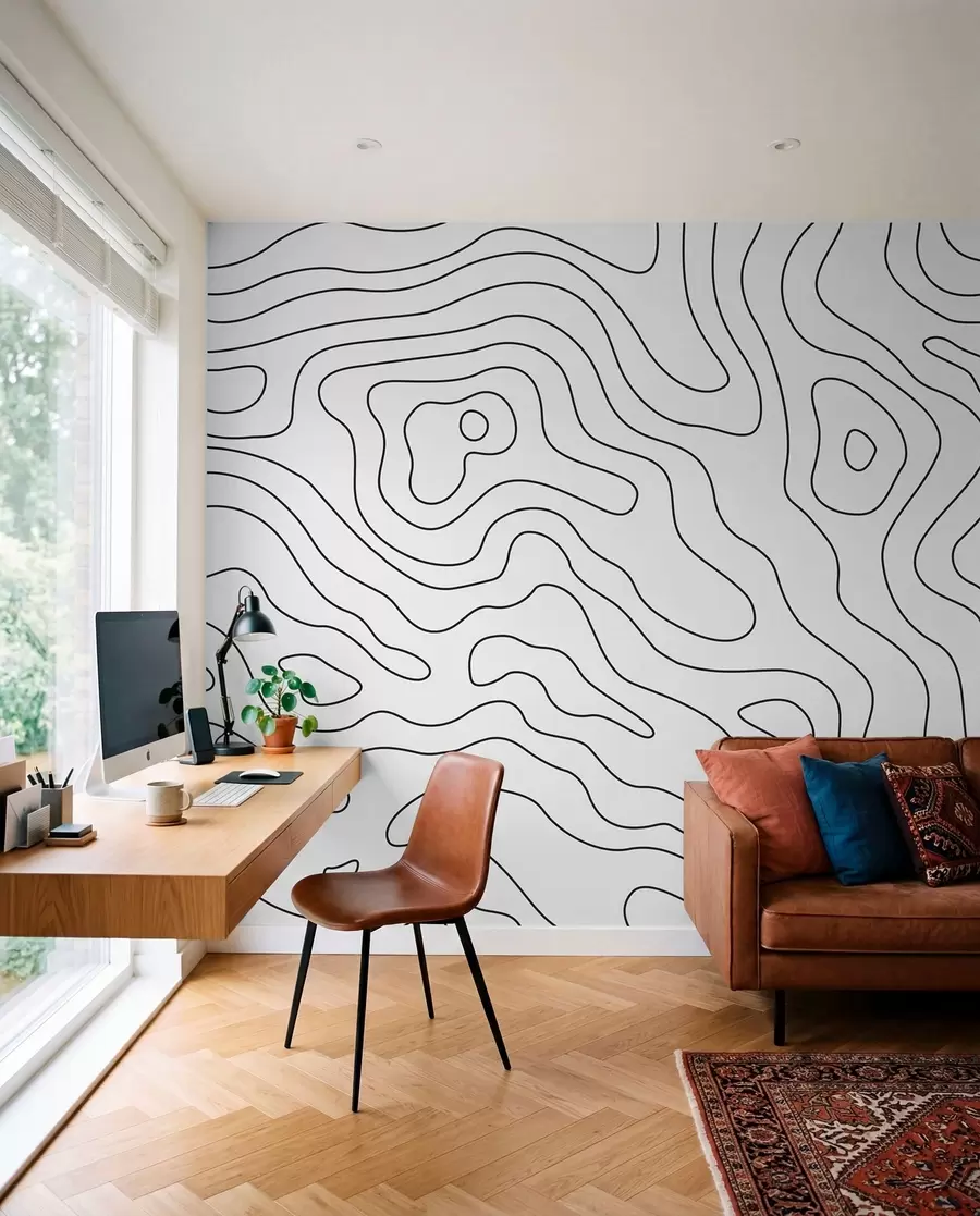 murales de pared mapa topográfico u70650