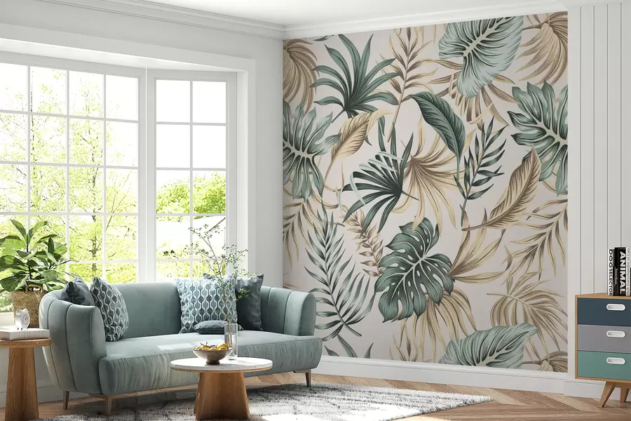 murales de pared Hojas de colores u51888