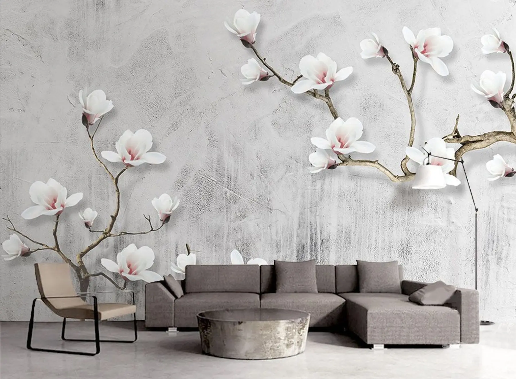 murales de pared Magnolia floreciente u04201