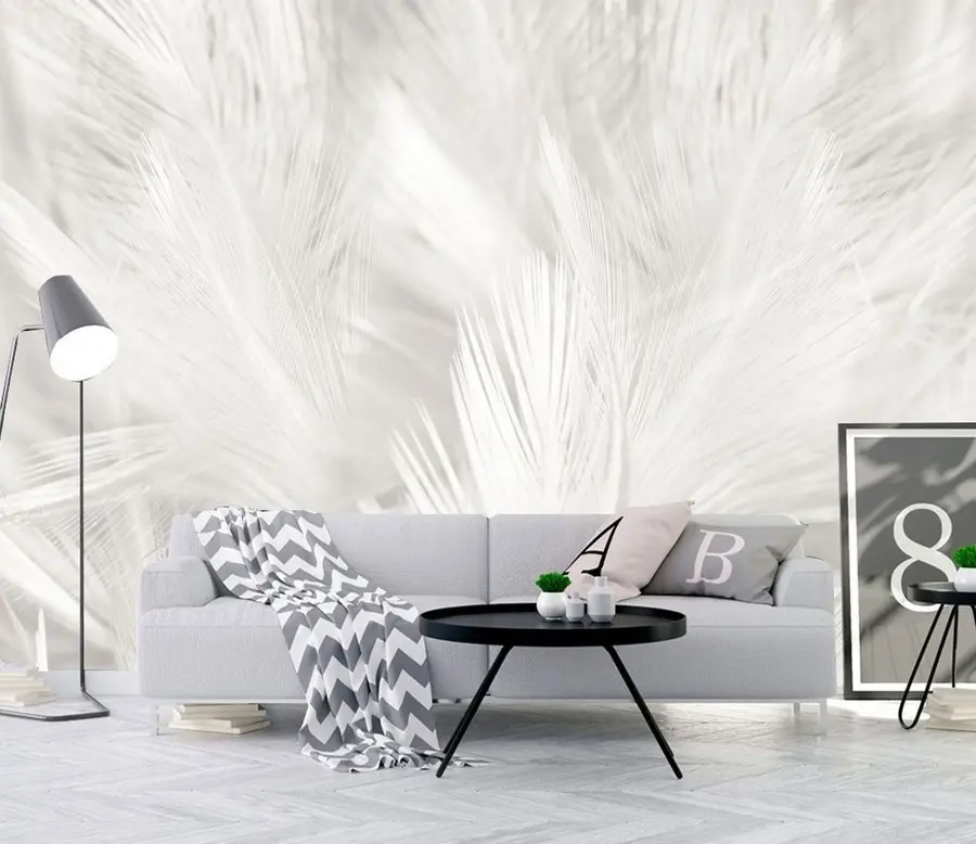 murales de pared Plumas blancas u15622