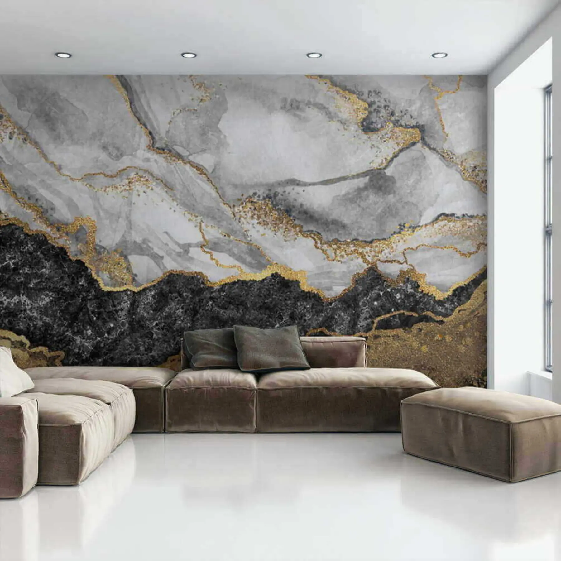 murales de pared Desbordamiento de color u16867