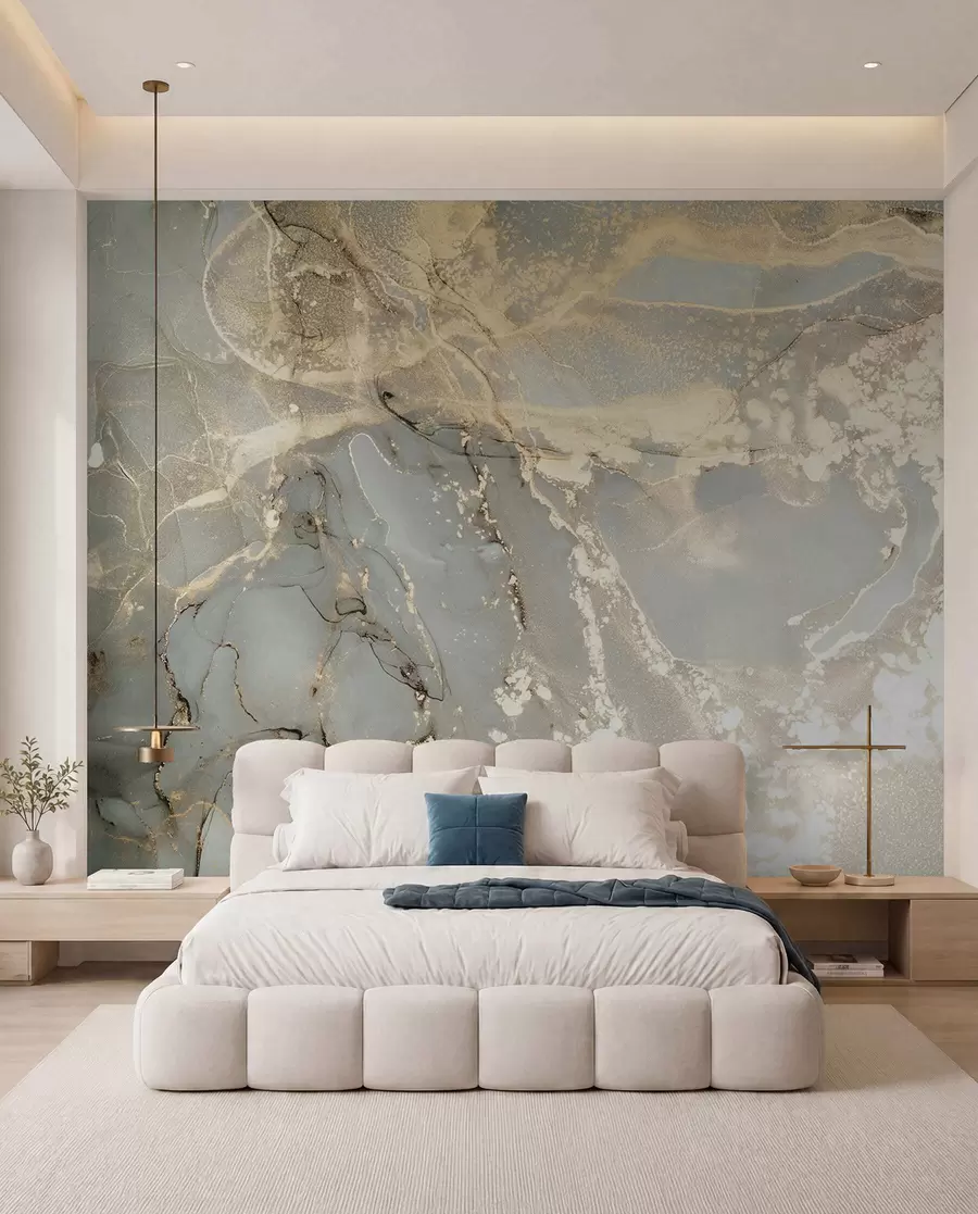 murales de pared Mármol gris y amarillo u17492