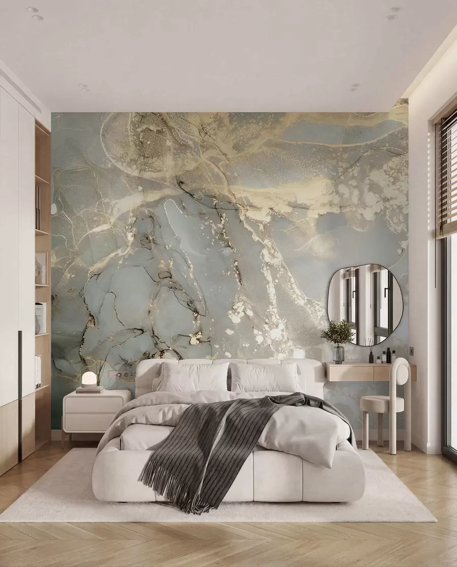murales de pared Mármol gris y amarillo u17492