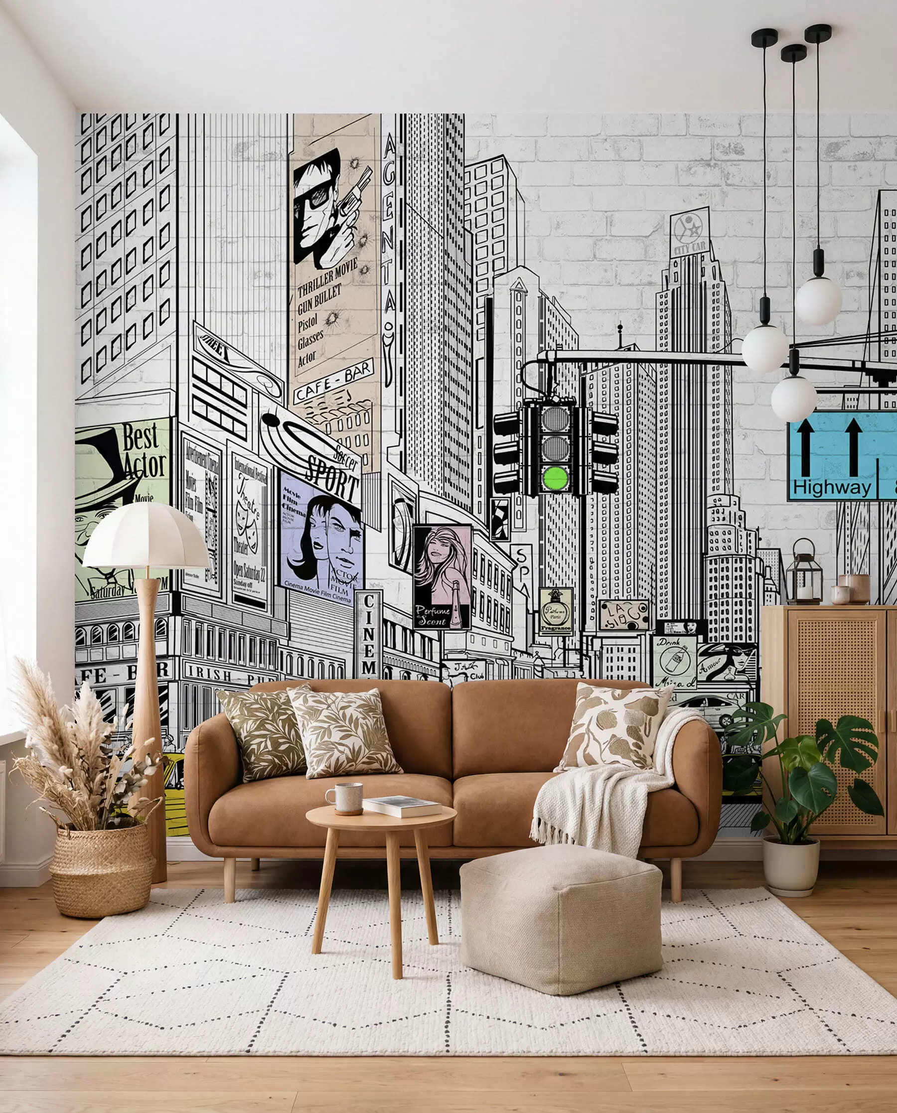 murales de pared Megapolis al estilo Comic u21095