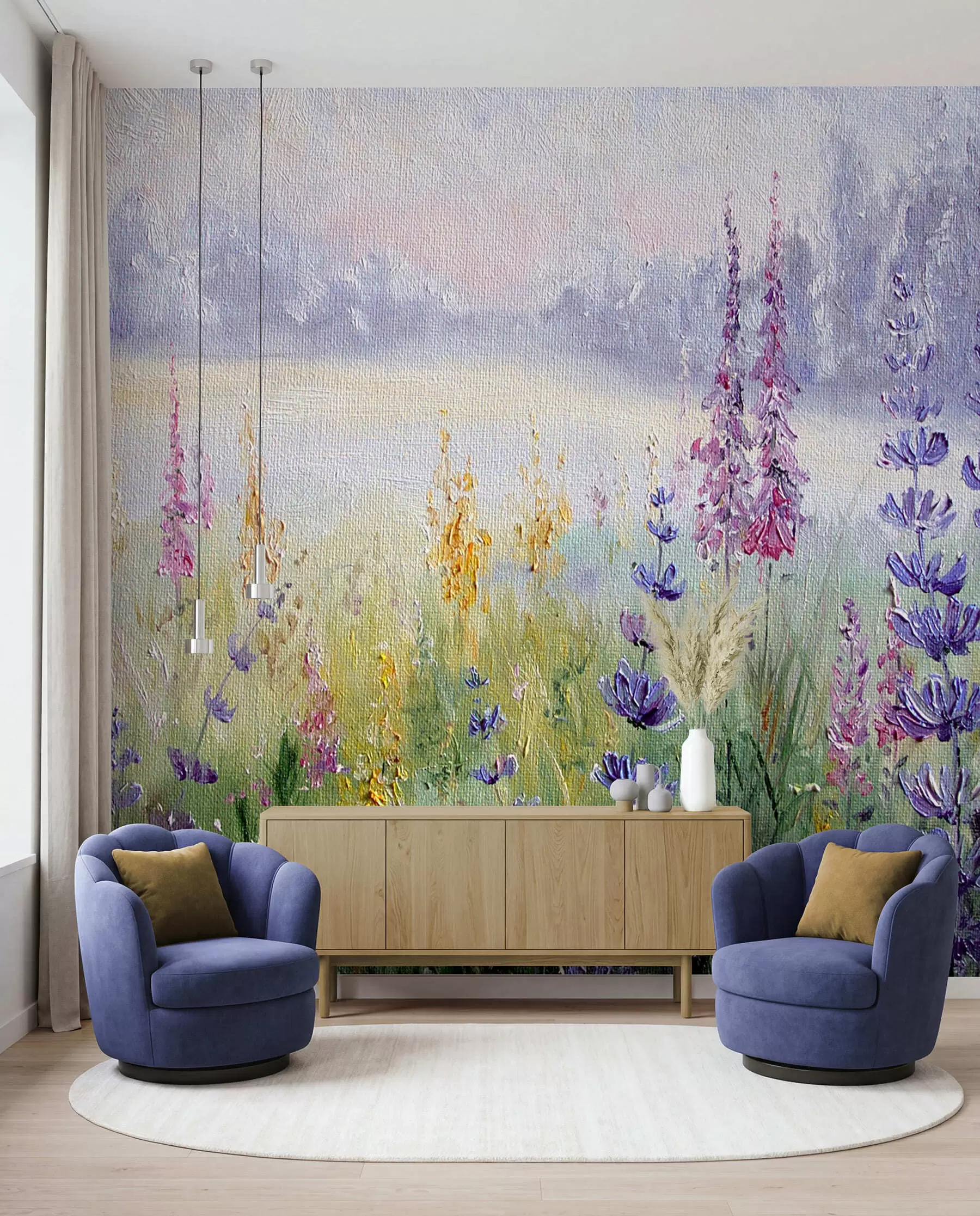 murales de pared Pradera a pinceladas u30067