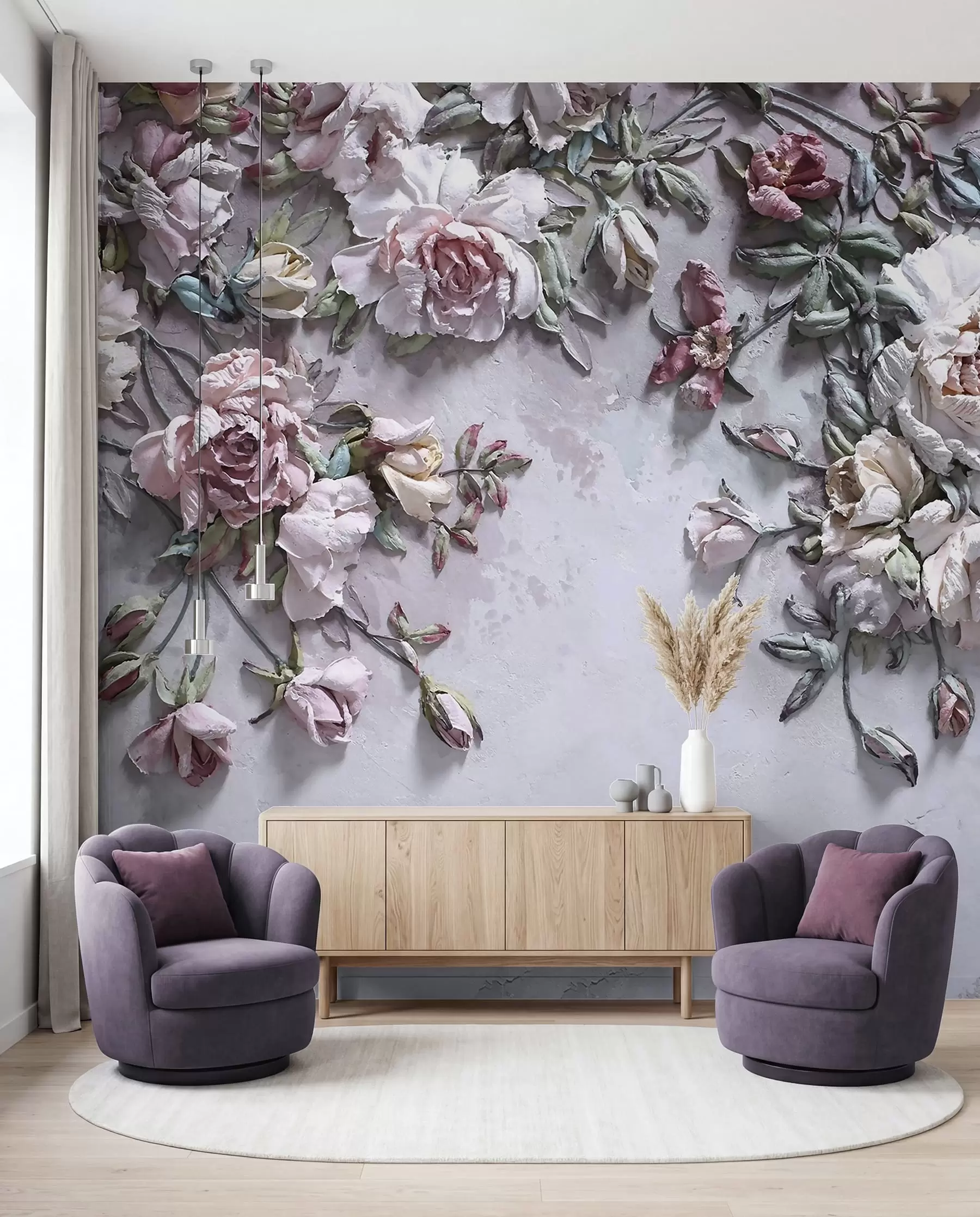 murales de pared Flor, planta y pétalo u31869