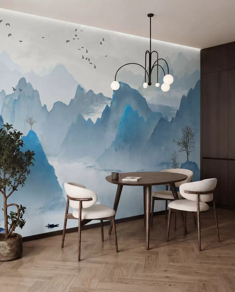 murales de pared Montañas Azules u32523
