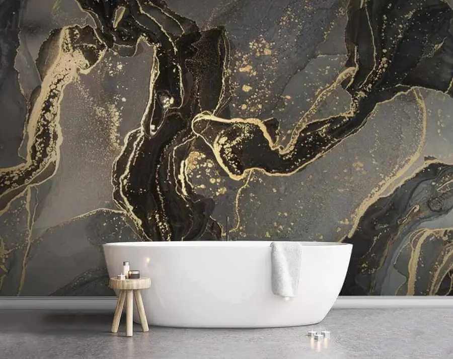 murales de pared Curvas y profundidad u34053