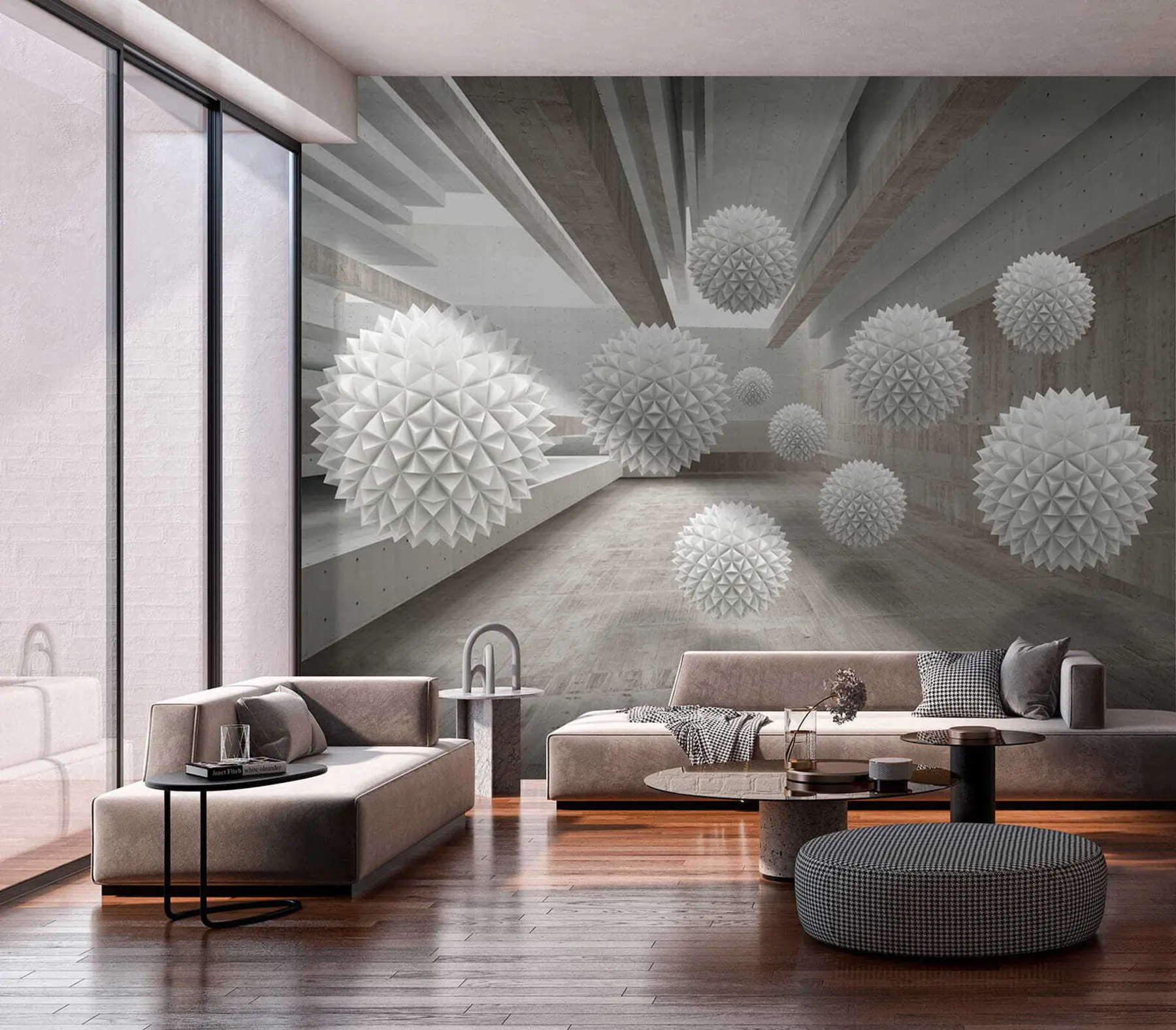 Murales de pared Esferas flotando en el aire u34969 murales de pared Esferas flotando en el aire u34969