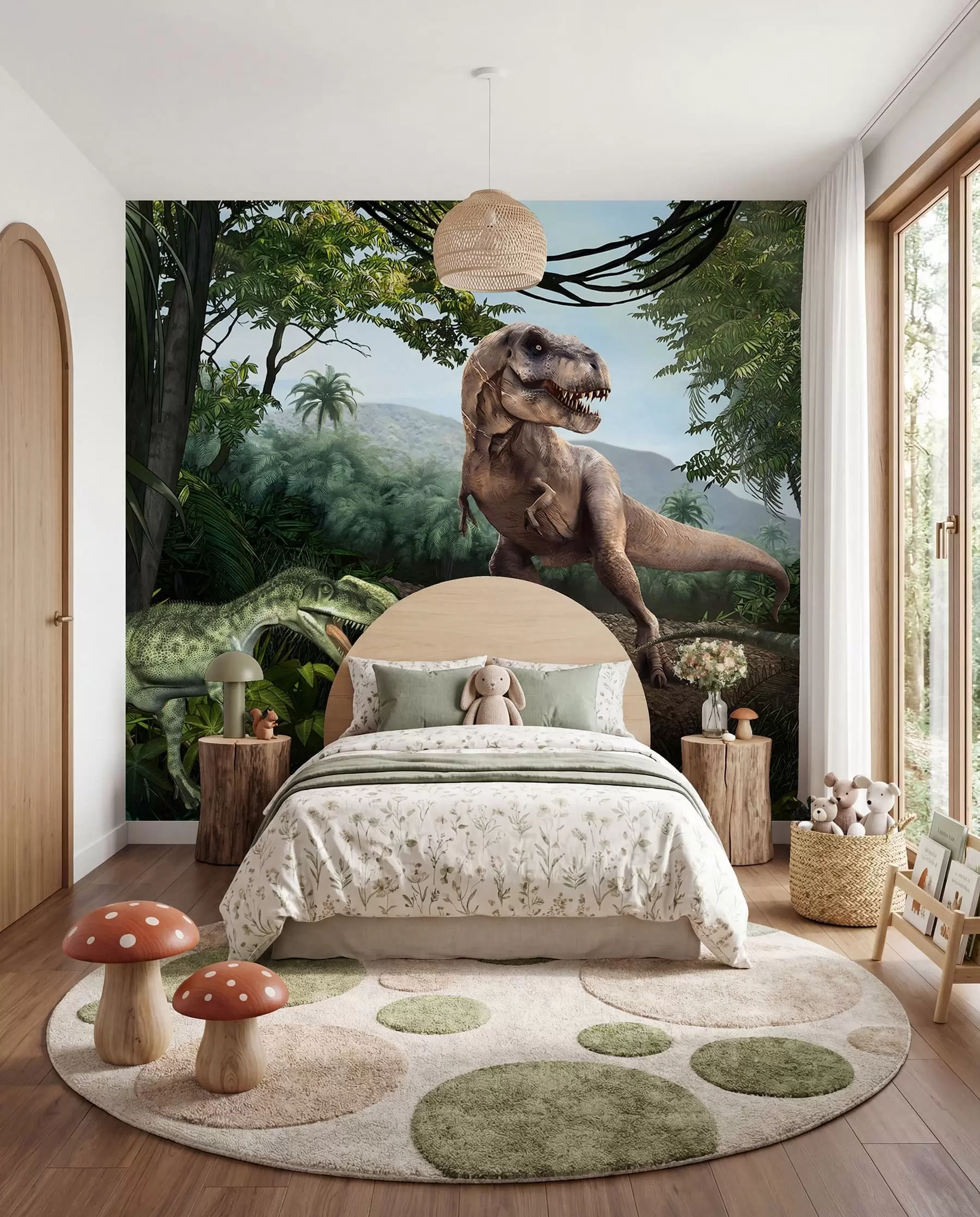 murales de pared Dinosaurios en la selva u36756