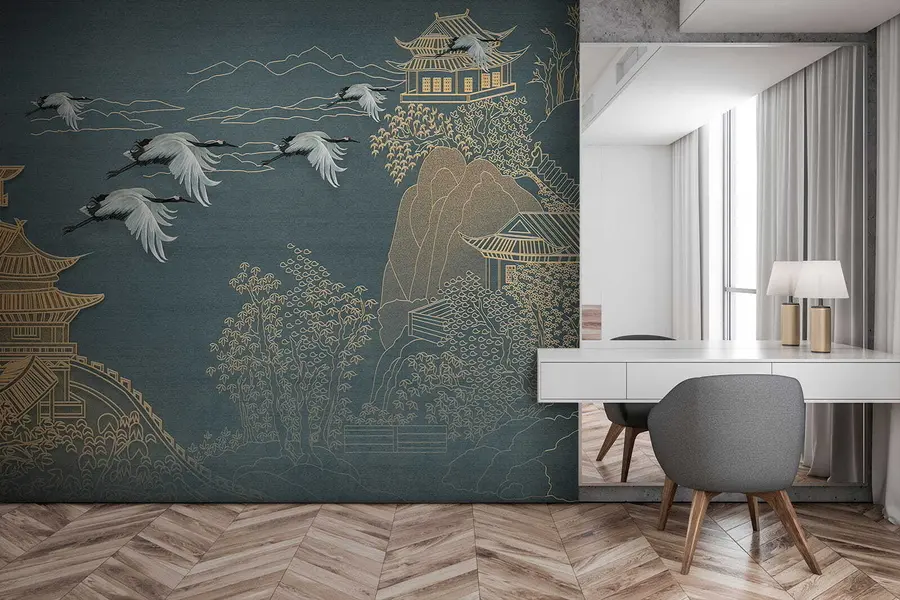 murales de pared Dibujo de estilo japones u38720