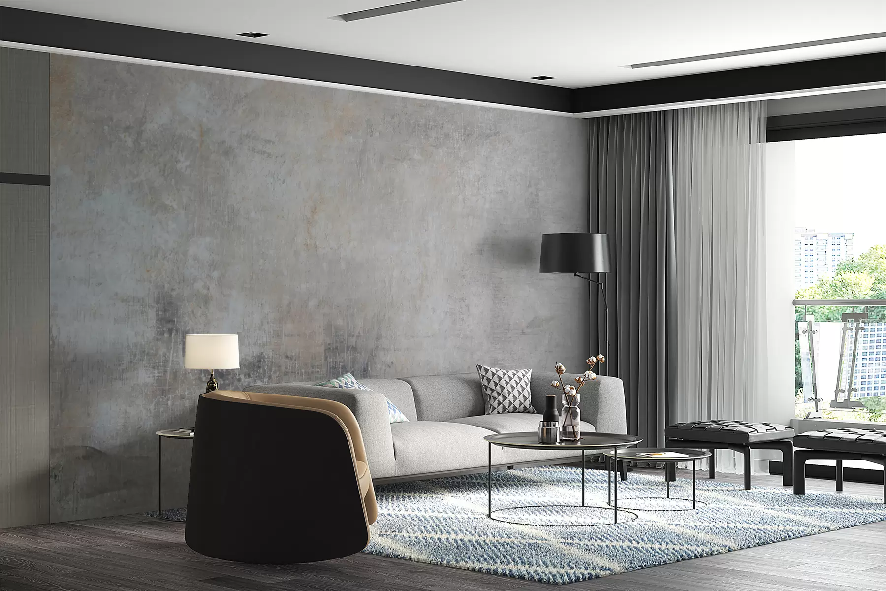 murales de pared Pared de concreto u47663