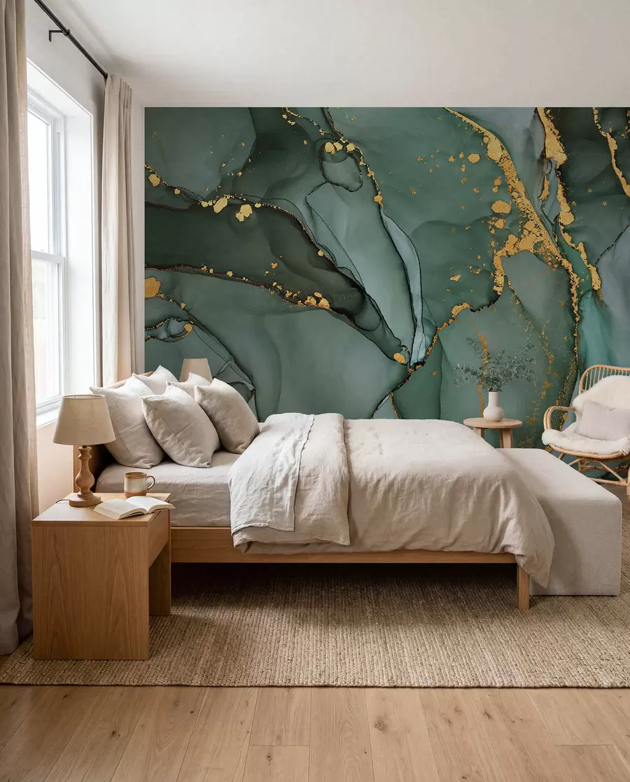 murales de pared Mármol verde u50235