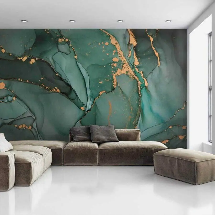 murales de pared Mármol verde u50235