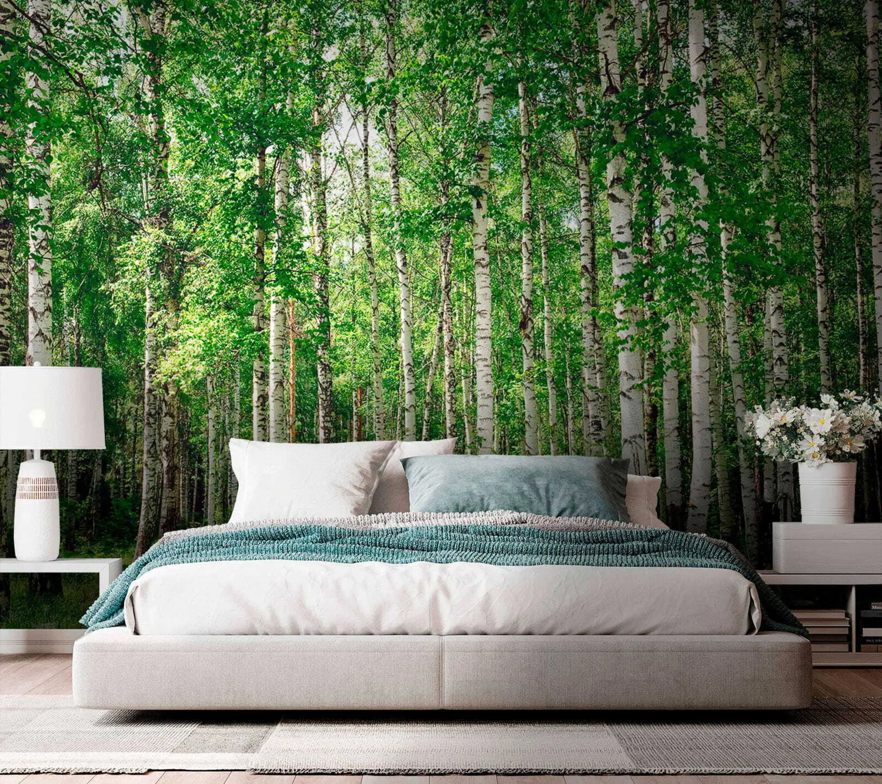 murales de pared Bosque de abedules u52530