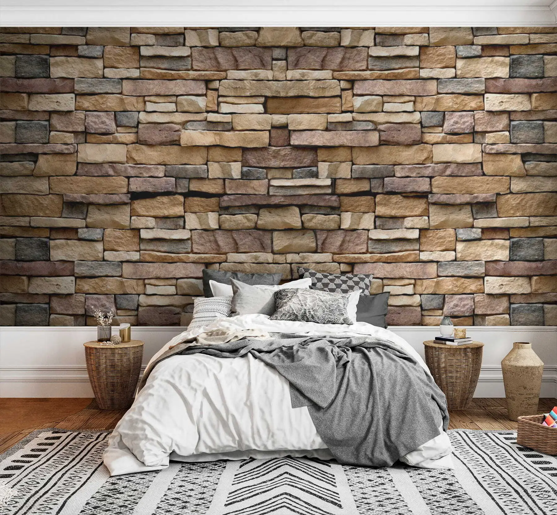 murales de pared Pared de piedra u52545