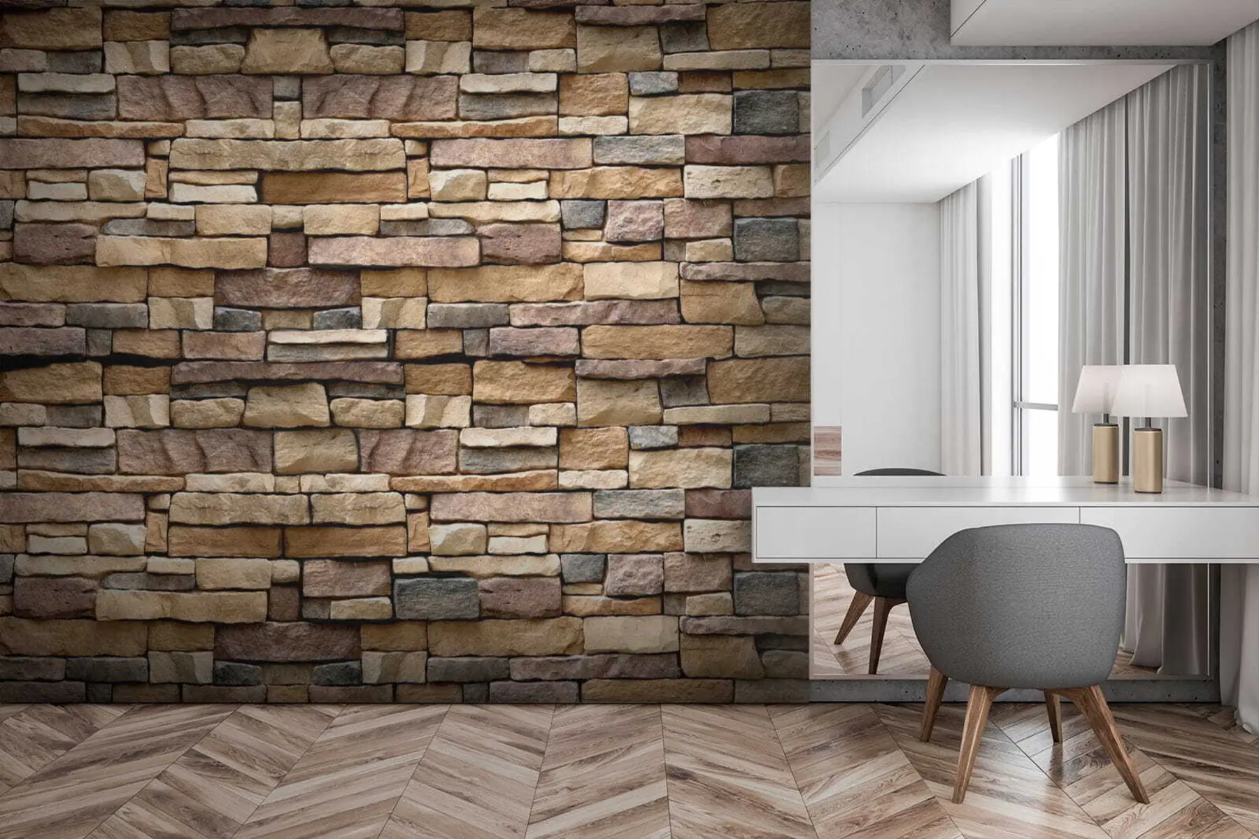 murales de pared Pared de piedra u52545