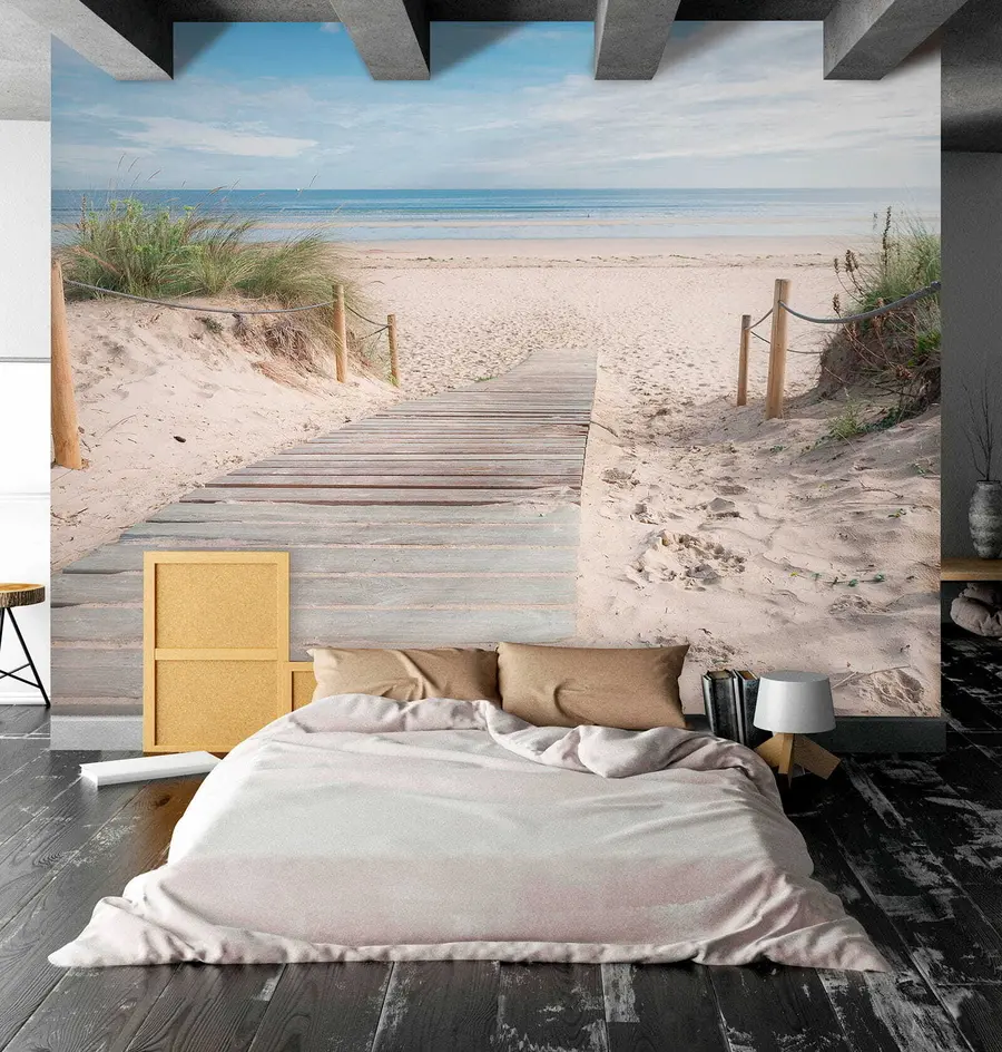 murales de pared Camino a la playa de arena u54357