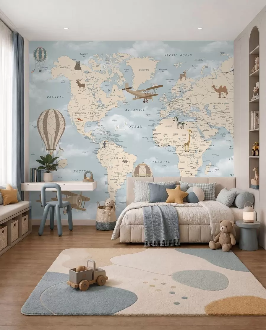 murales de pared Volando por el mundo u60135