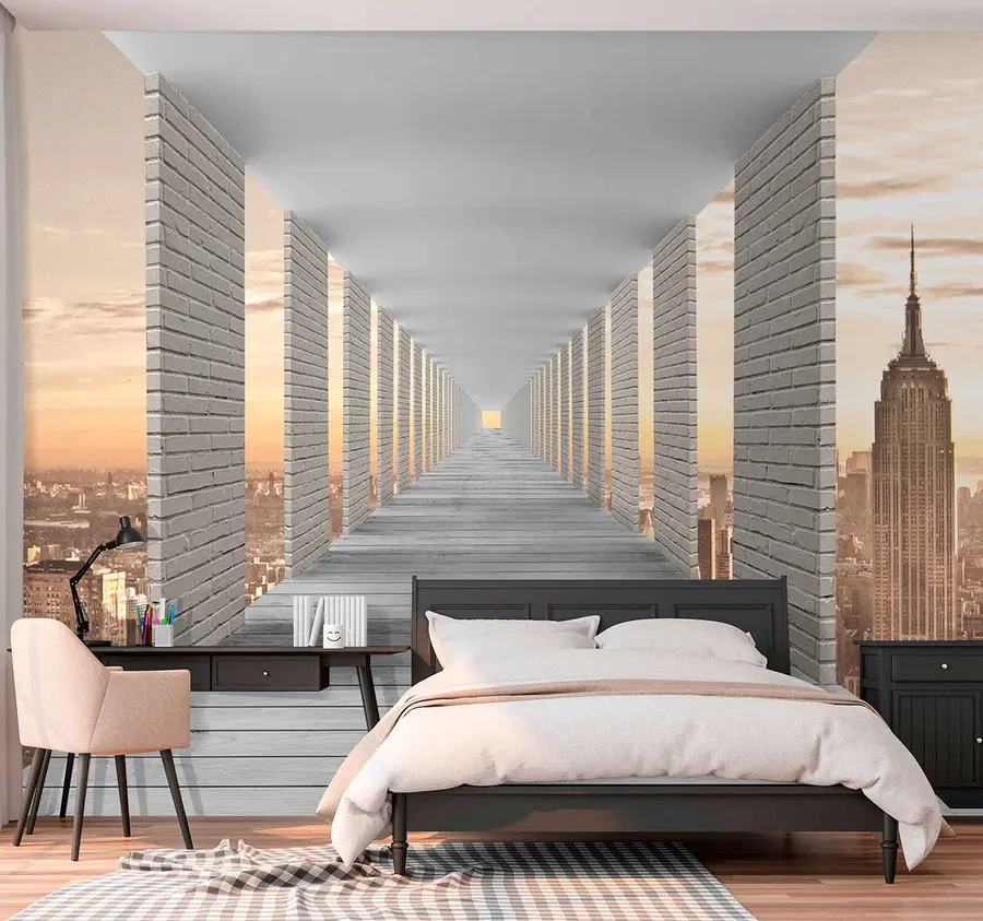 murales de pared Túnel con vistas a Nueva York u59788