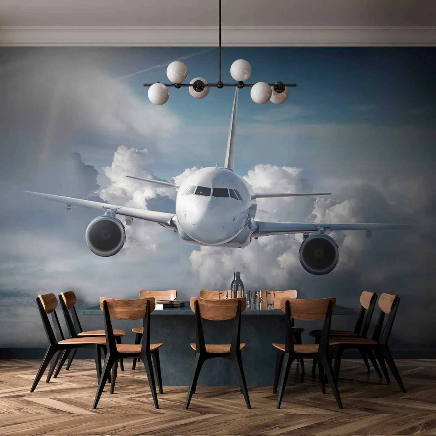 murales de pared Un avión en las nubes u62417