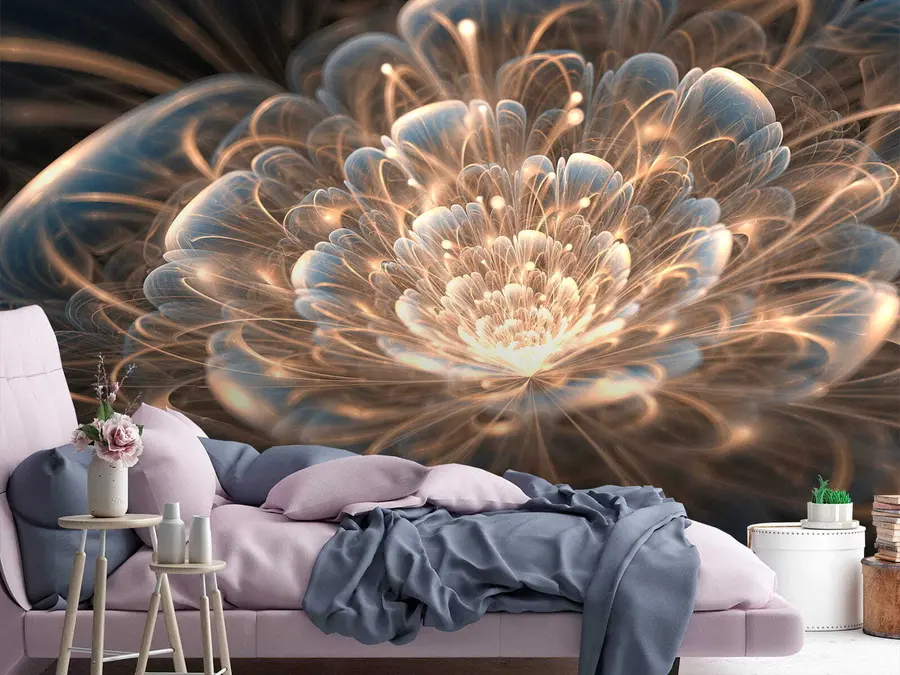 murales de pared Dibujar con luz sobre fondo oscuro u59705