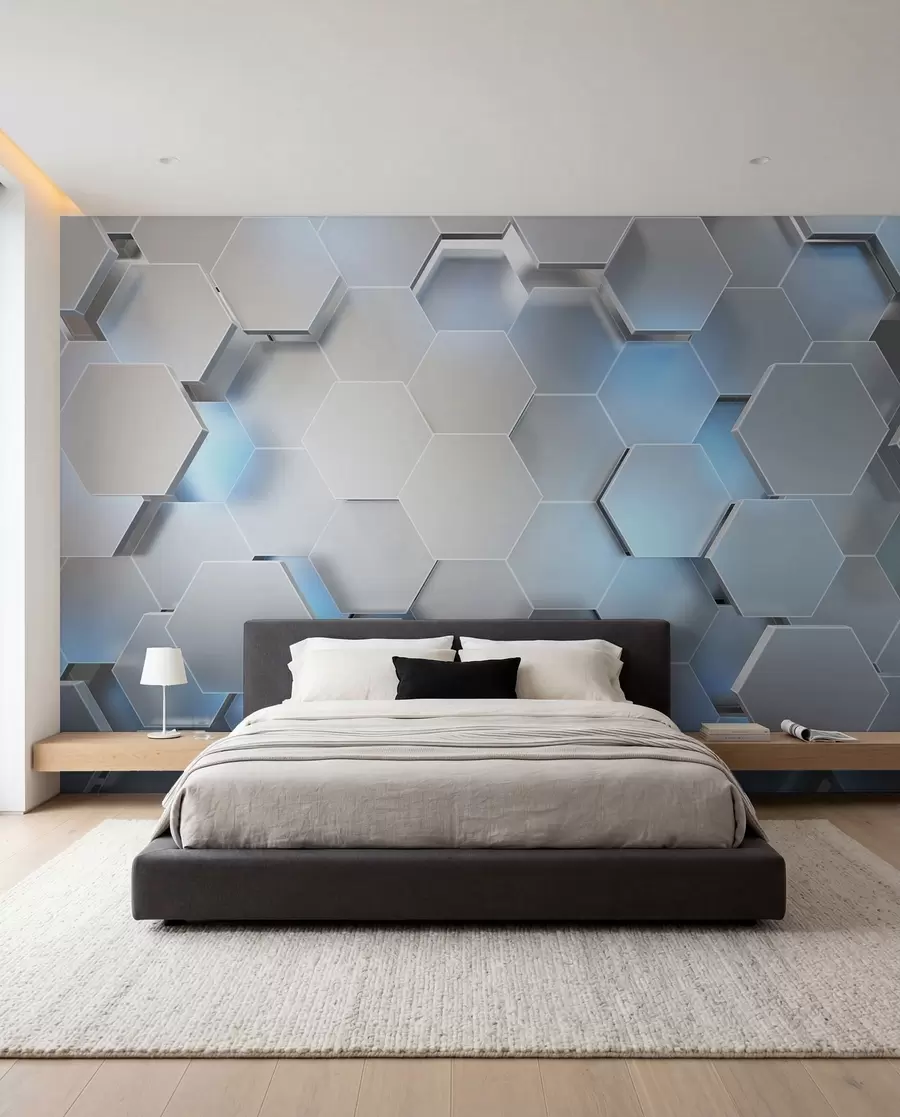 murales de pared Panales volumétricos con retroiluminación u59733
