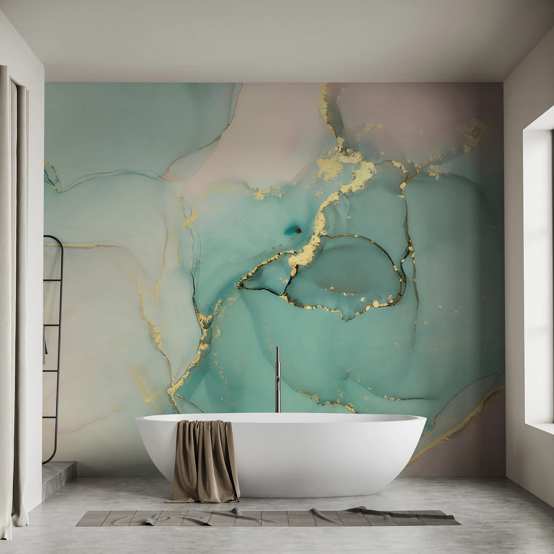 murales de pared Mármol azul u20877