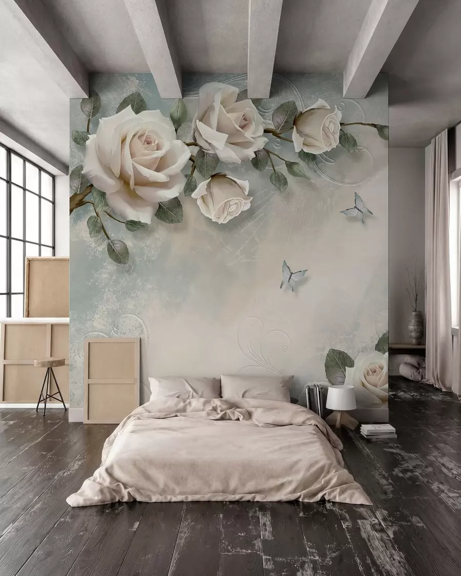 murales de pared Rosas color crema I u31353d1
