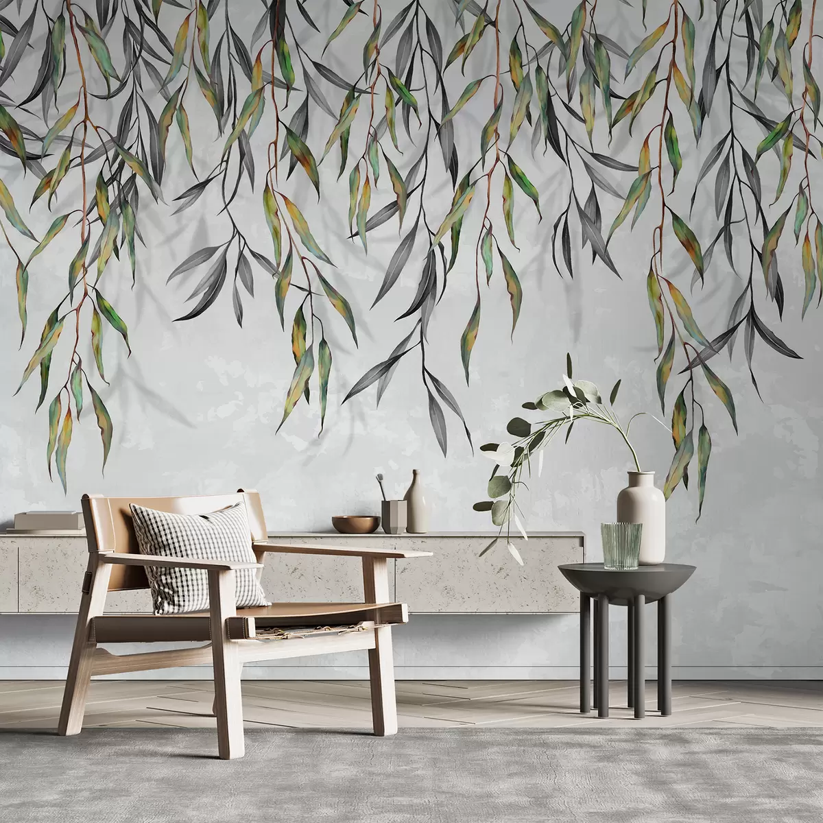 murales de pared Hojas colgantes w00845