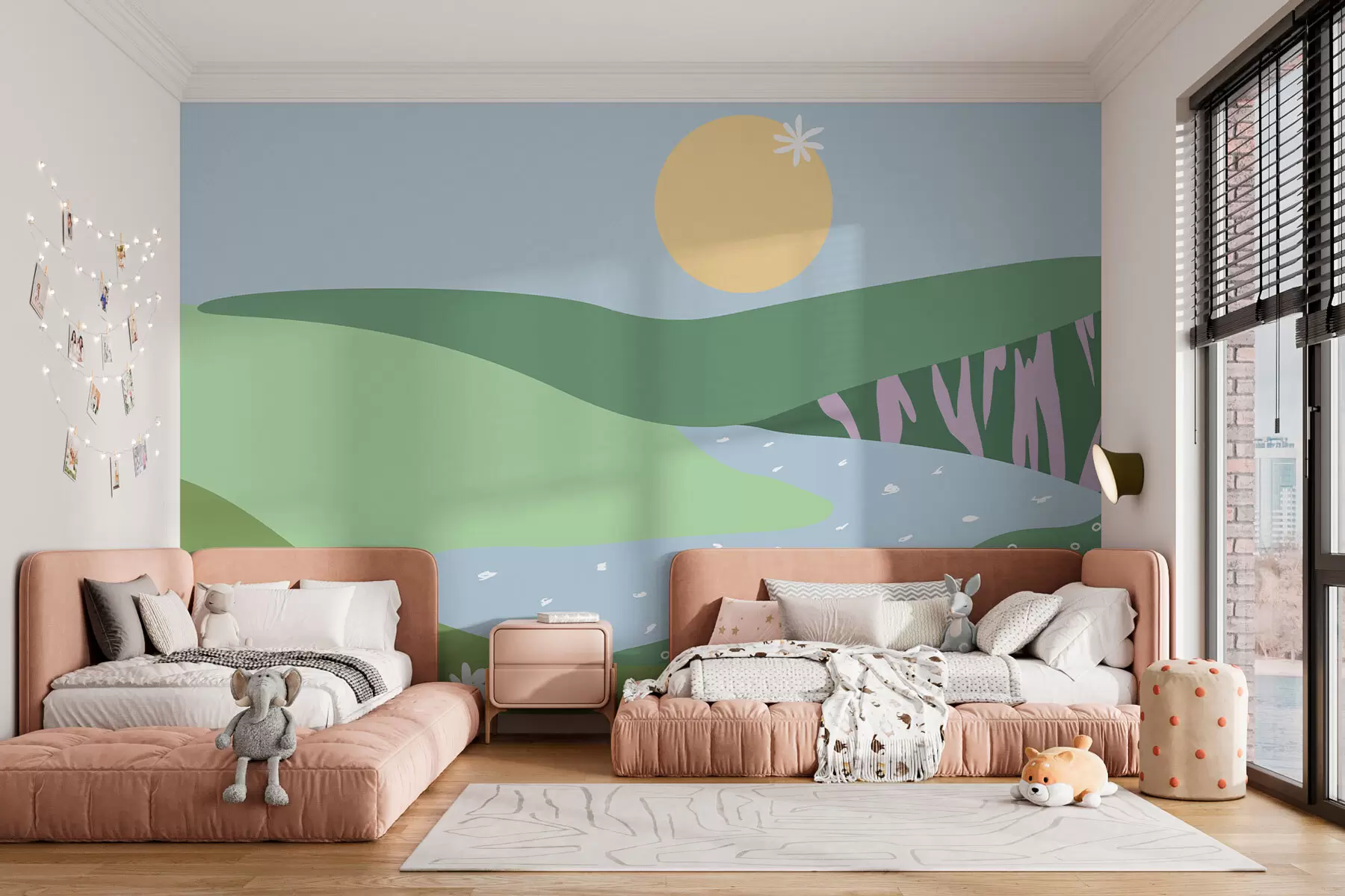murales de pared Paisaje matinal nueva tendencia w08292