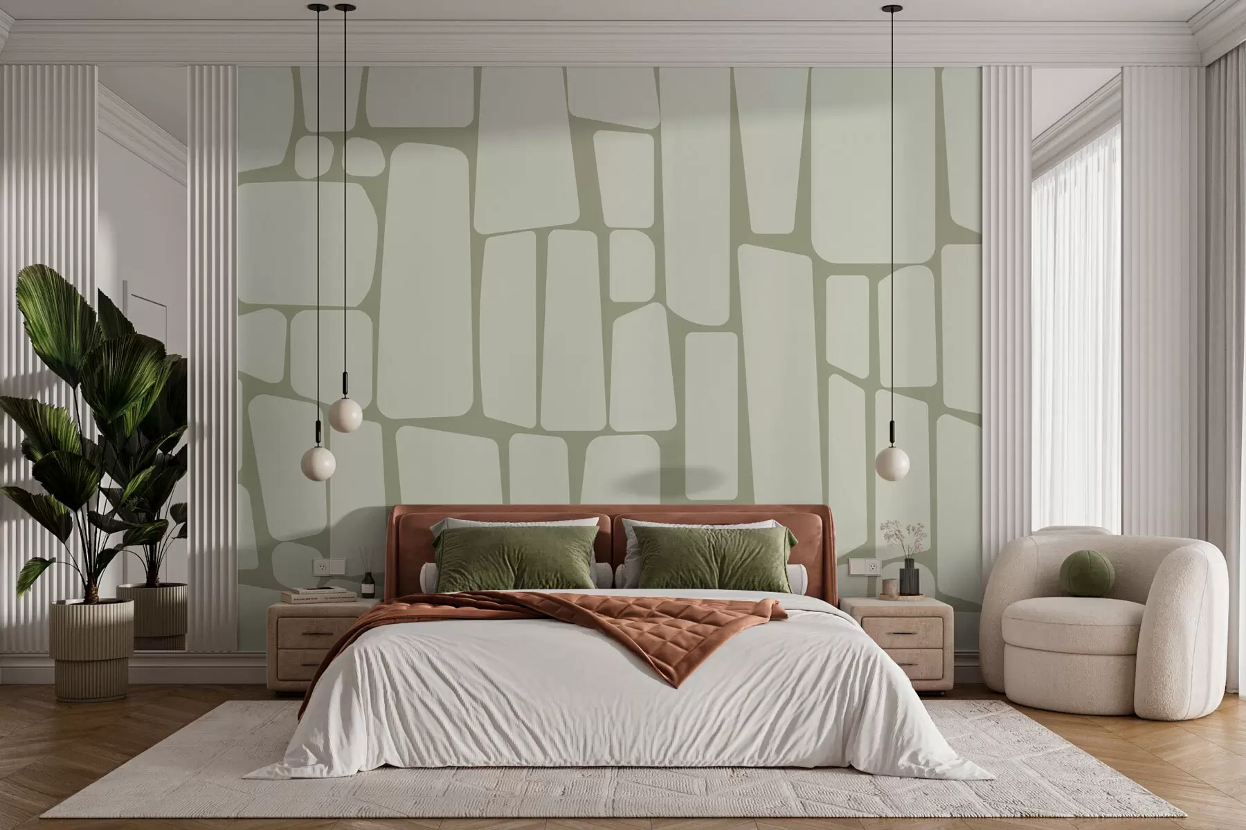 murales de pared Paneles modernos y creativos w08295v2