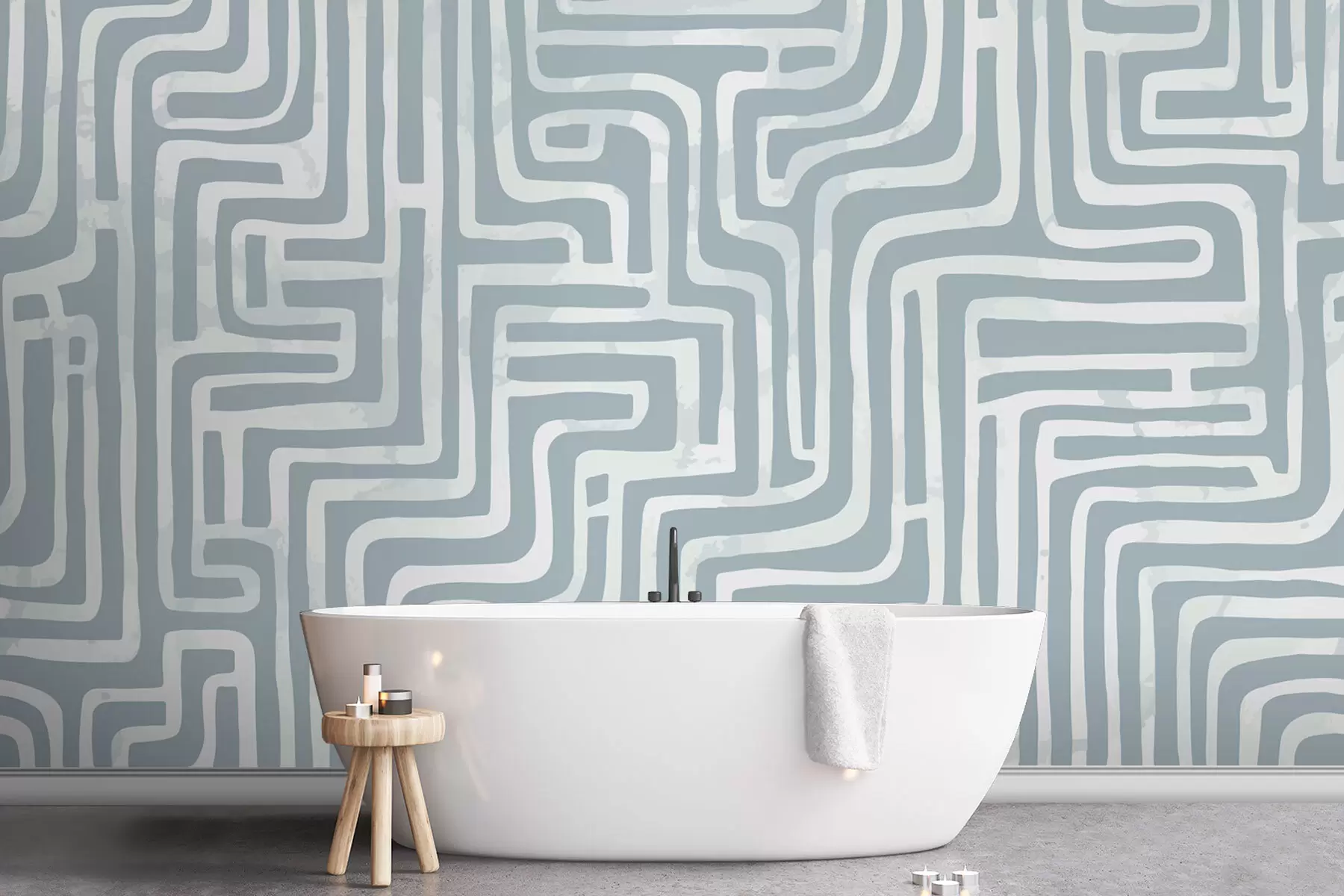 murales de pared Elegante laberinto moderno w08299v1