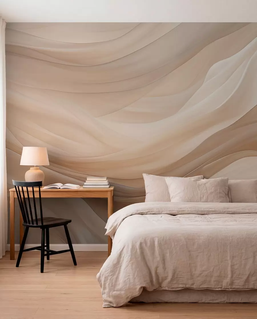 murales de pared Delicado fondo beige w01641