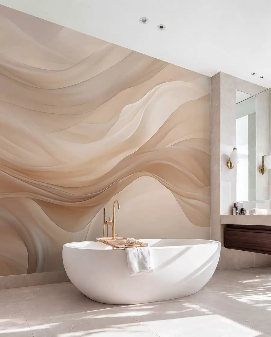 murales de pared Delicado fondo beige w01641