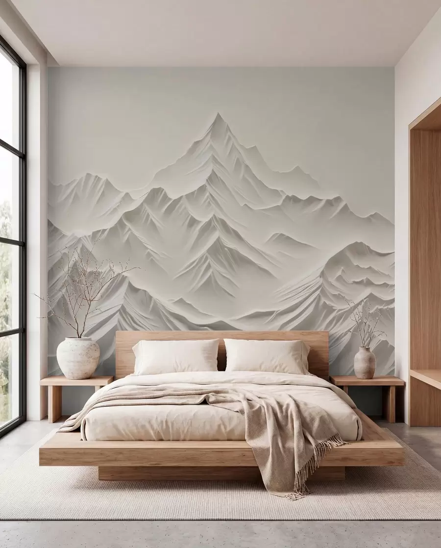 murales de pared Montañas grises w01644