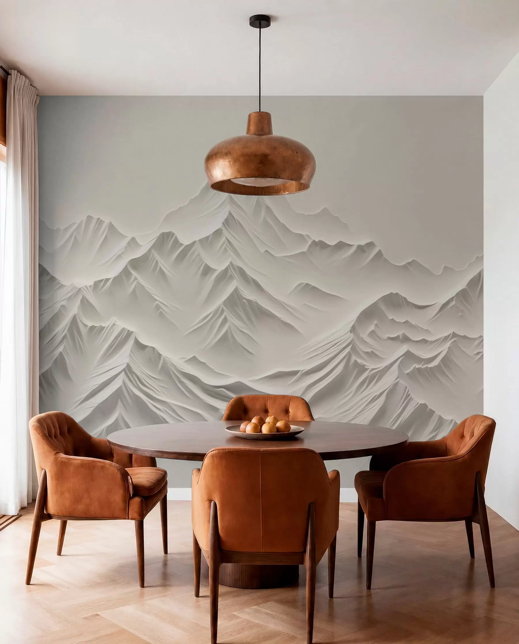 murales de pared Montañas grises w01644
