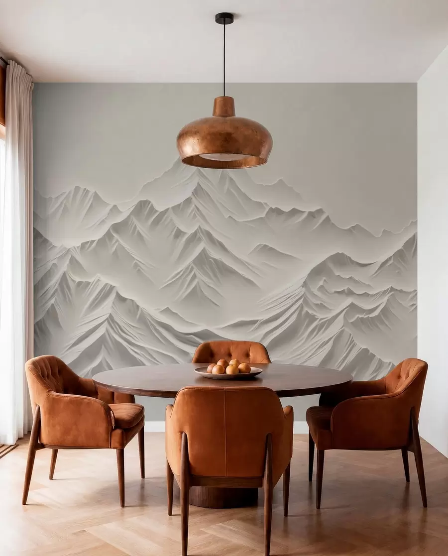 murales de pared Montañas grises w01644