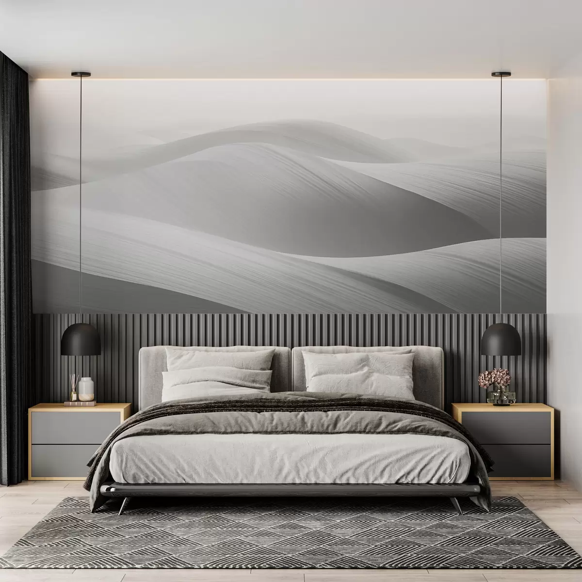 murales de pared Relieve de las laderas de las montañas w01717