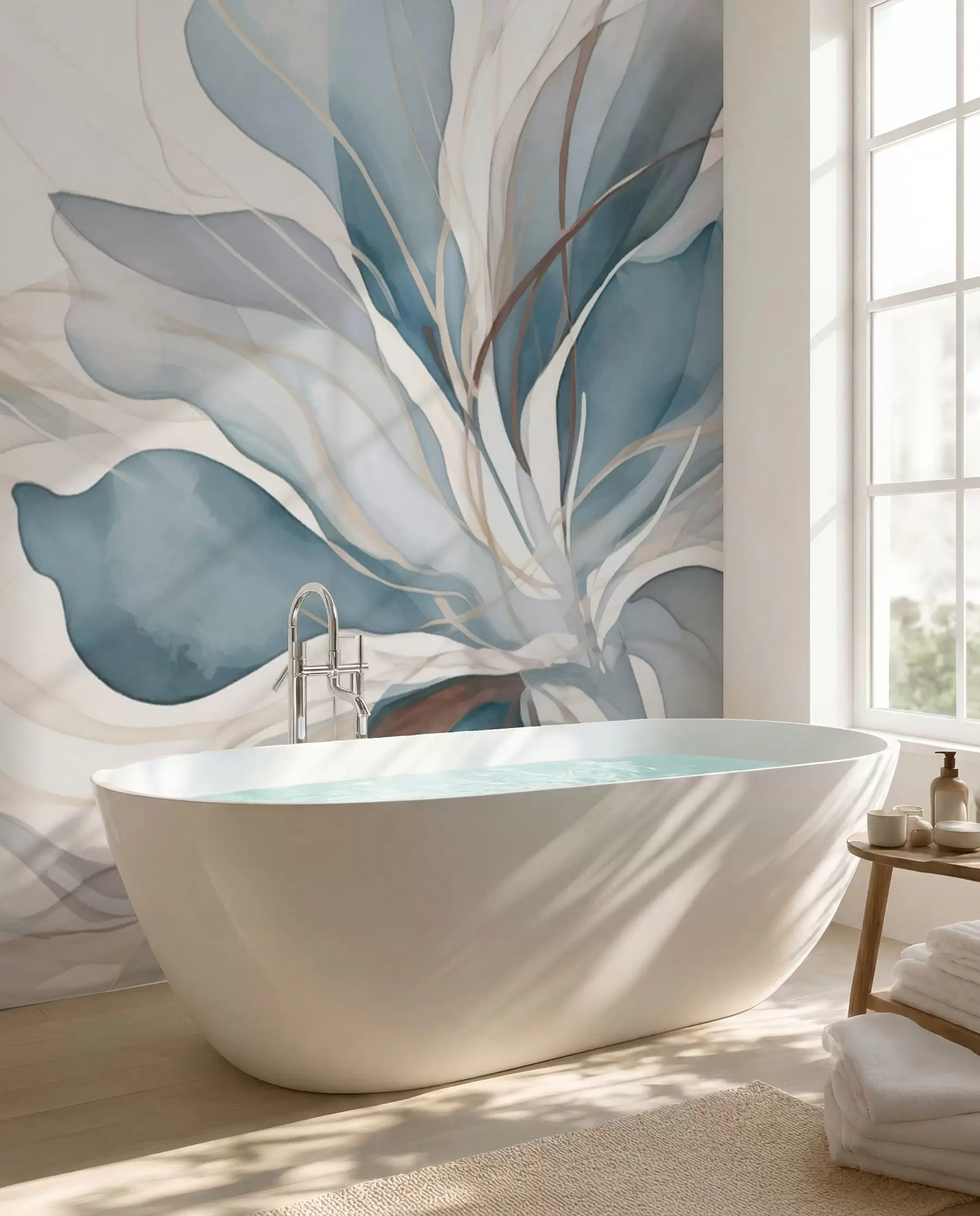 murales de pared Delicada flor grande w01718