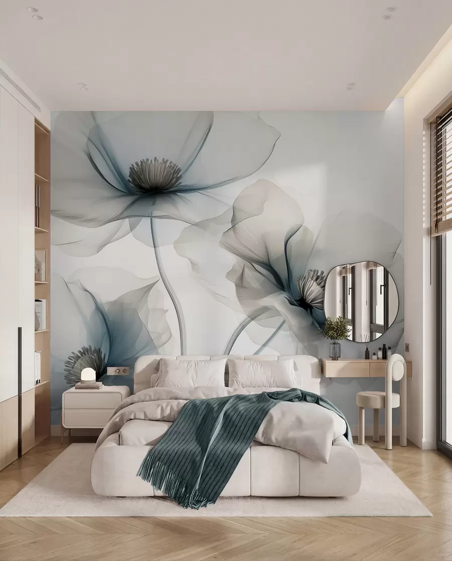 murales de pared Flores etéreas w01981