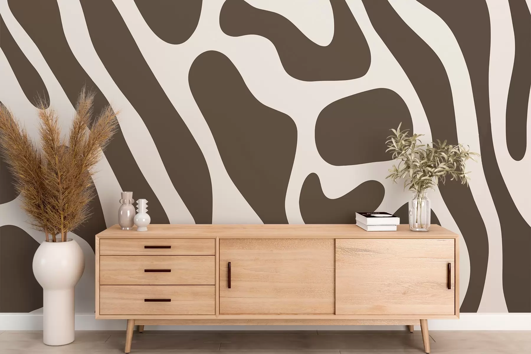 murales de pared Ondas estilizadas w01972v3