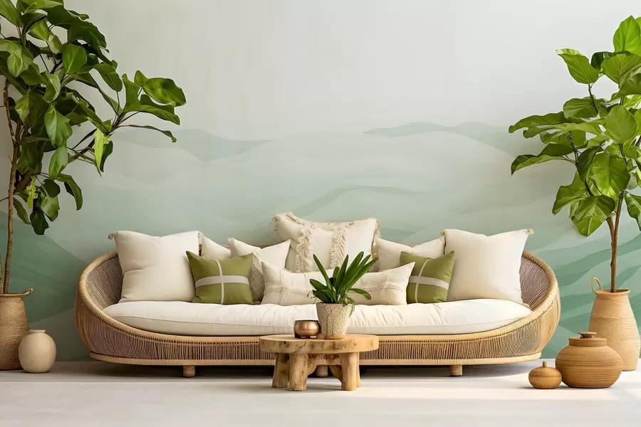 murales de pared Montañas de niebla w02034v2