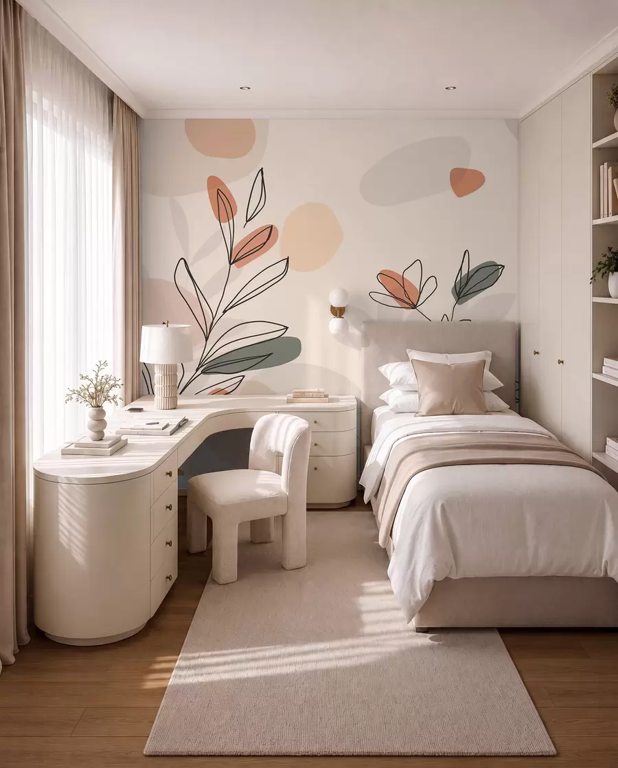murales de pared Flores estilo boho w02103