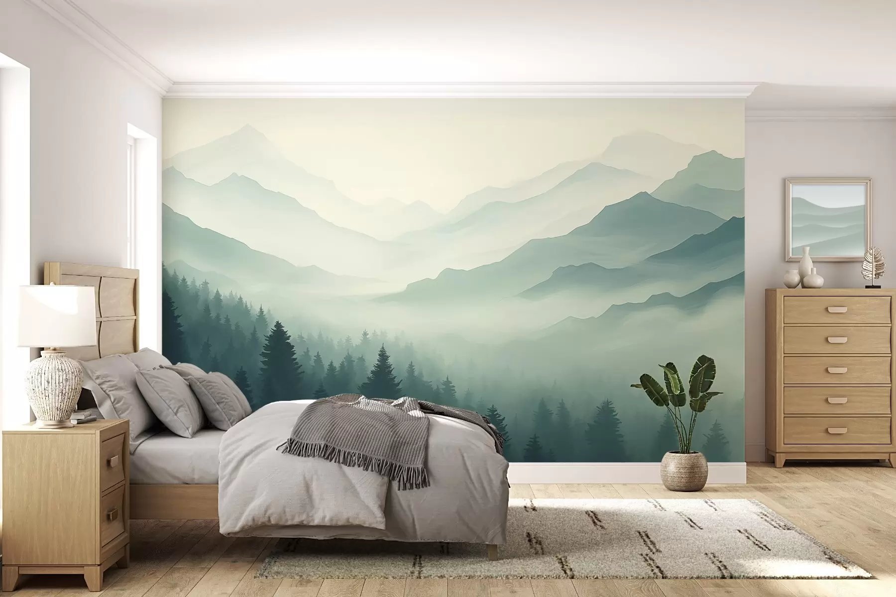 murales de pared Bosques y montañas w02186