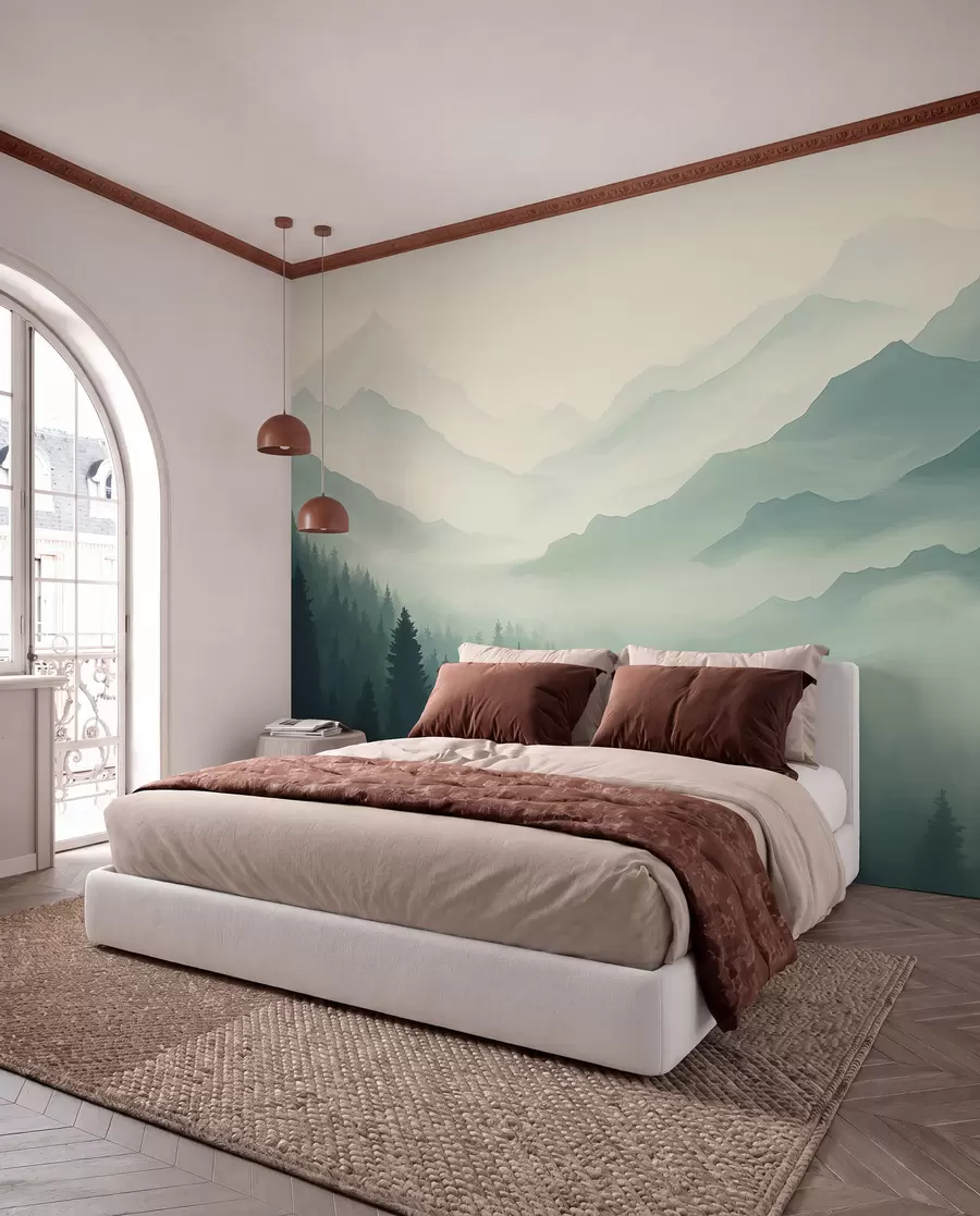 murales de pared Bosques y montañas w02186